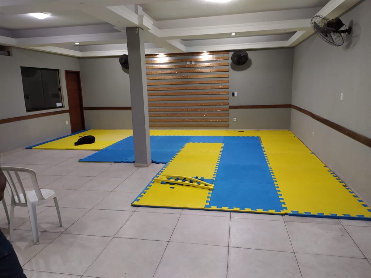 Estrutura da academia de jiu-jitsu no bairro São Luís
